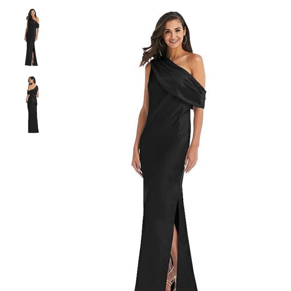 Chic Black One-Shoulder Maxi Dress